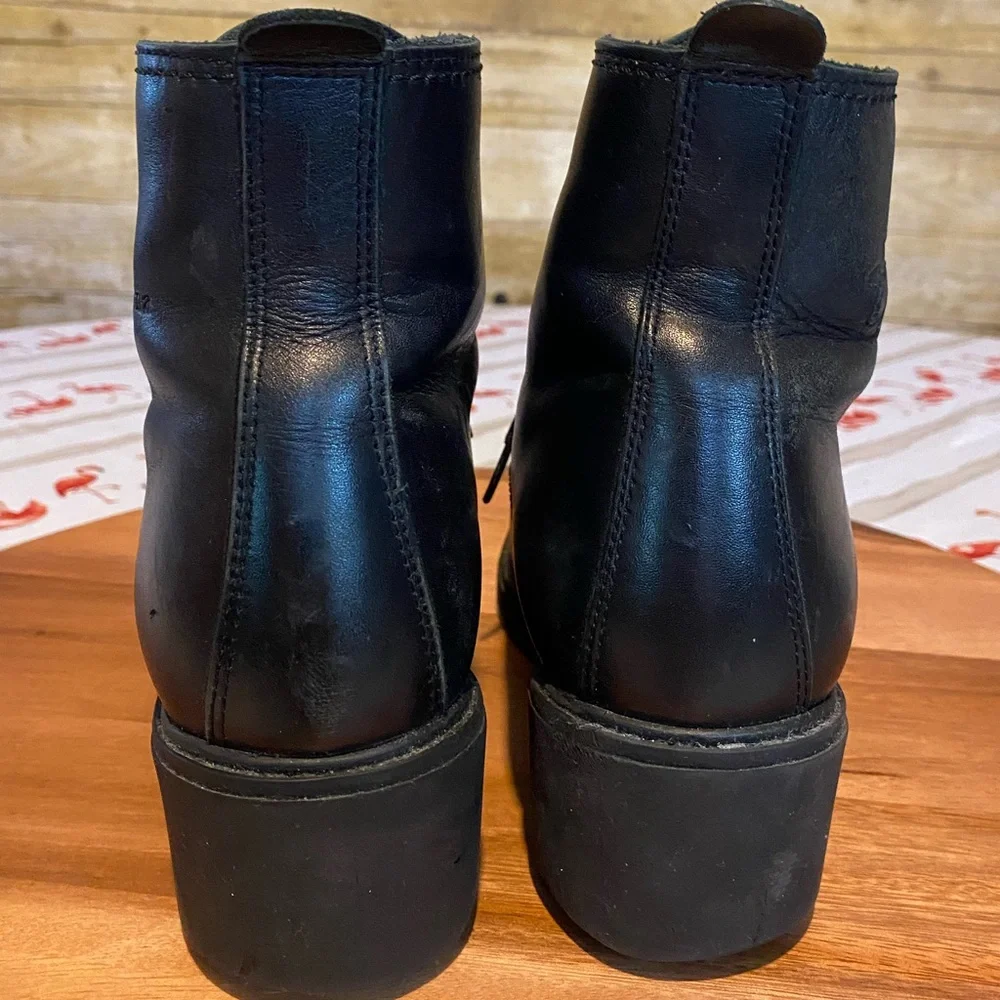 Havanah Joe Black Leather Men's Boots